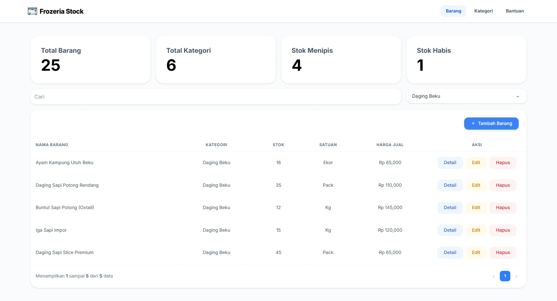 Frozeria Dashboard Banner